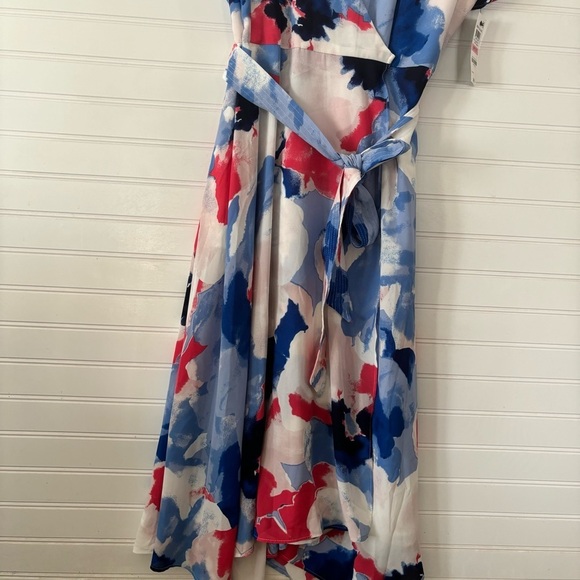 Alfani Women's Petite Printed Wrap Dress Blue Soft Blooms Size 10P NWT - Picture 7 of 16